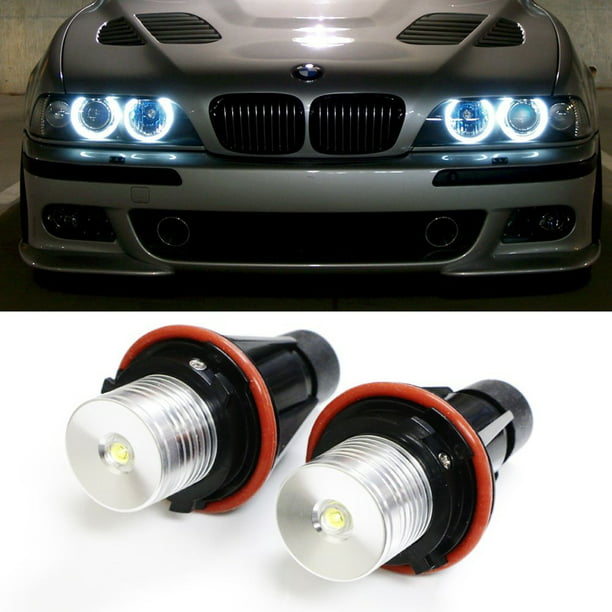 2x White LED Angel Eye Halo Ring Light Bulbs Lamp Fit For BMW E39 E60 E53 X5